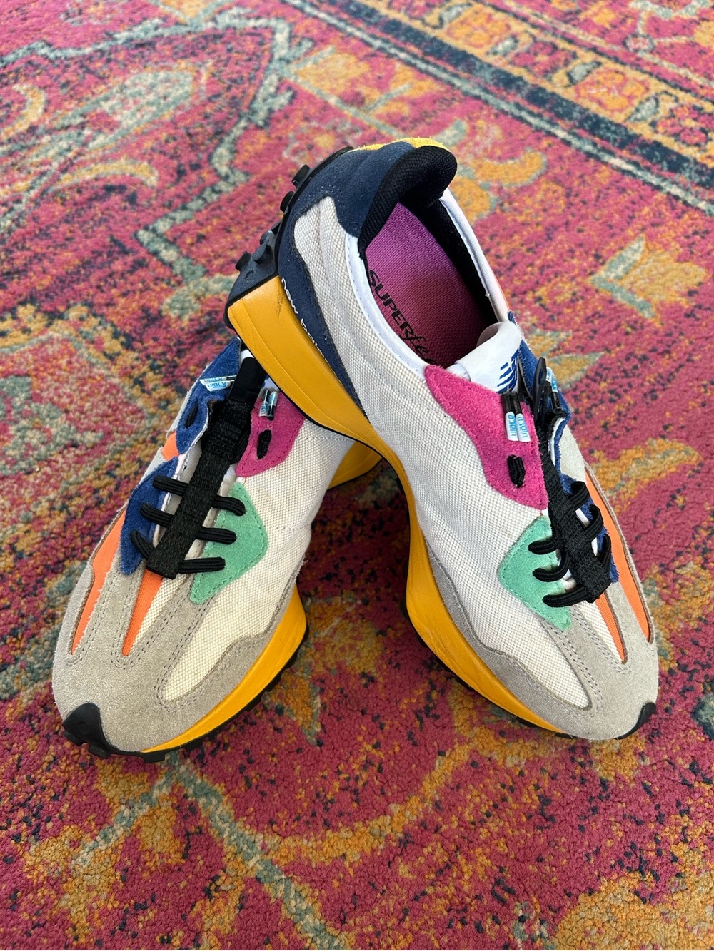 New Balance | Men’s 327 Multicolor Suede/Canvas Dejonte Murray Sneakers Size 7.5 - Picture 7 of 14